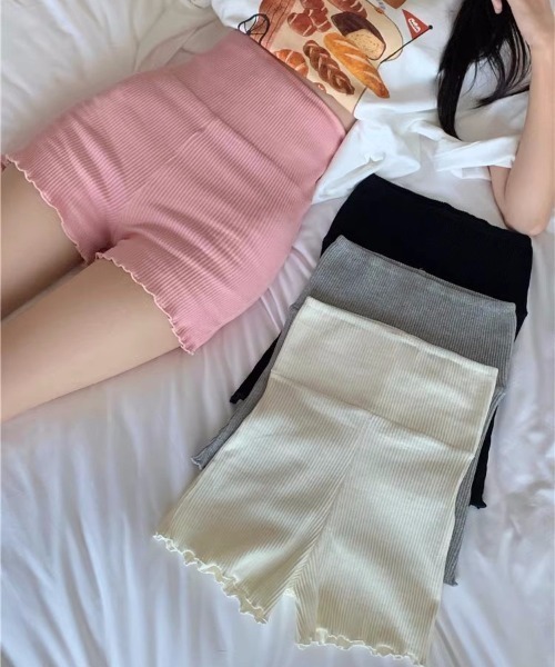 yuue' ( wear )(ユーイ)の「ハイウエストメロウリブニットパンツ(その他パンツ・レディース・グレー/ブラック・FREE)」の13枚目の写真