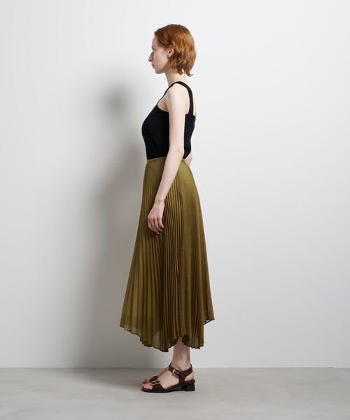 LANVIN en Bleu(ランバンオンブルー)の「オーガンジーカーブヘムプリーツスカート(スカート・レディース・ブラック・38/36)」の5枚目の写真