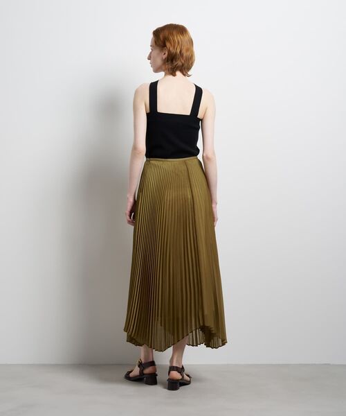 LANVIN en Bleu(ランバンオンブルー)の「オーガンジーカーブヘムプリーツスカート(スカート・レディース・ブラック・38/36)」の6枚目の写真