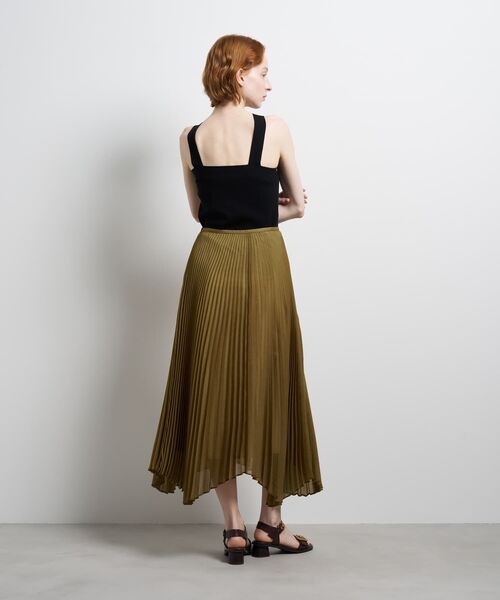 LANVIN en Bleu(ランバンオンブルー)の「オーガンジーカーブヘムプリーツスカート(スカート・レディース・ブラック・38/36)」の7枚目の写真