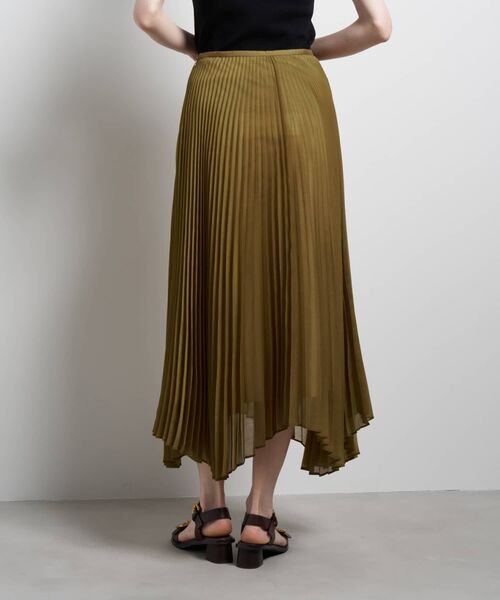 LANVIN en Bleu(ランバンオンブルー)の「オーガンジーカーブヘムプリーツスカート(スカート・レディース・ブラック・38/36)」の9枚目の写真