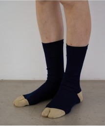 The Role design（ザロールデザイン）の「【 The Role design / ザ・ロールデザイン 】BI COLOR LAME RIB SOCKS WOMENS / バイ カラー ラメ リブ ソックス ウィメンズ（ソックス/靴下）」