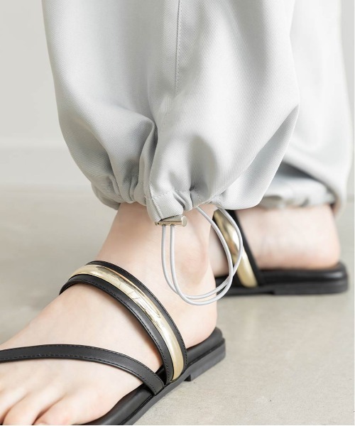 RANDA(ランダ)の「ソフトツイルカーゴパンツ(カーゴパンツ・レディース・ブラウン/ホワイト/ブルー・0/1)」の7枚目の写真