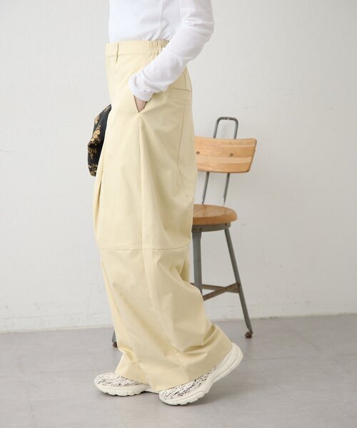 ear PAPILLONNER(イアパピヨネ)の「タックワイドパンツ【SUM1 STYLE】(その他パンツ・レディース・ピンク/イエロー・FREE)」の22枚目の写真