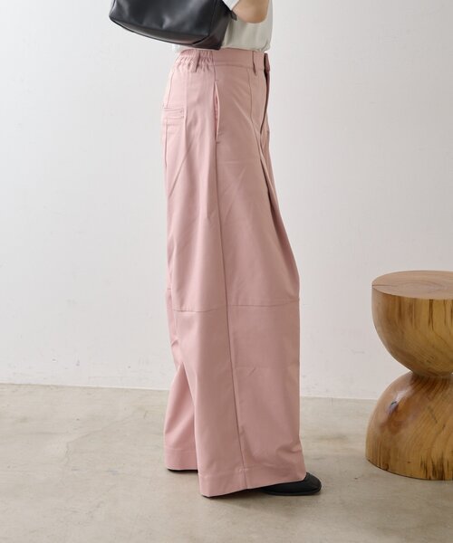 ear PAPILLONNER(イアパピヨネ)の「タックワイドパンツ【SUM1 STYLE】(その他パンツ・レディース・ピンク/イエロー・FREE)」の12枚目の写真