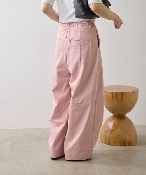 ear PAPILLONNER(イアパピヨネ)の「タックワイドパンツ【SUM1 STYLE】(その他パンツ・レディース・ピンク/イエロー・FREE)」の11枚目の写真
