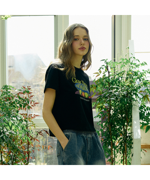 GLOWNOTE(グロウノート)の「GLOW FARMERS NOTE FRUIT SERIES T-SHIRTS (3COLOR)(Tシャツ/カットソー・レディース・ブラック/ホワイト/チャコール・FREE)」の1枚目の写真