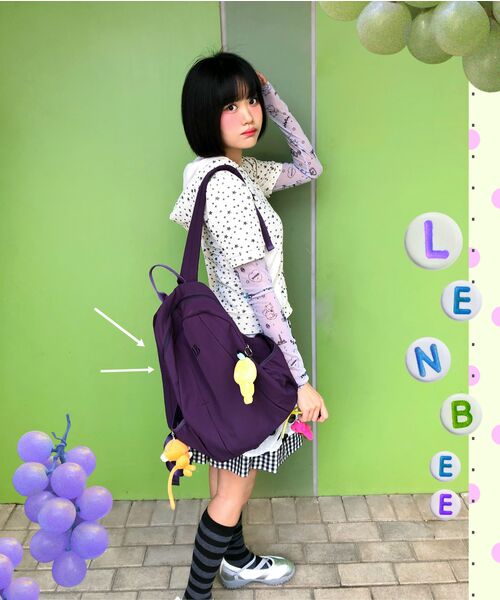 LENEE B(レニービー)の「ラウンドスリットバックパックパープル(バックパック/リュック・レディース・その他・FREE)」の7枚目の写真