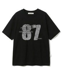 FUZZY SCAN（ファジスキャン）の「ナンバリングオーバーサイズ半袖Tシャツブラック（Tシャツ/カットソー）」