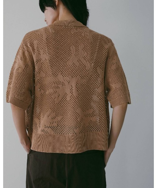 anuke（アンヌーク）の「anuke Mesh Pattern Knit（ニット/セーター・レディース・ブラウン/グレー・FREE）」の8枚目の写真