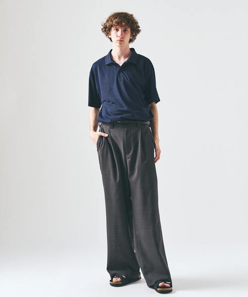 417 EDIFICE(フォーワンセブンエディフィス)の「UTILITY QUICKDRY ポロシャツ(ポロシャツ・メンズ・ネイビー/ブラック・LARGE/MEDIUM/SMALL)」の4枚目の写真