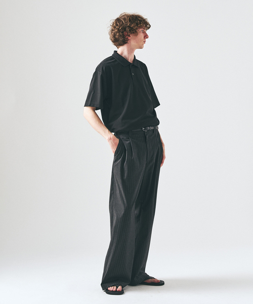 417 EDIFICE(フォーワンセブンエディフィス)の「UTILITY QUICKDRY ポロシャツ(ポロシャツ・メンズ・ネイビー/ブラック・LARGE/MEDIUM/SMALL)」の7枚目の写真