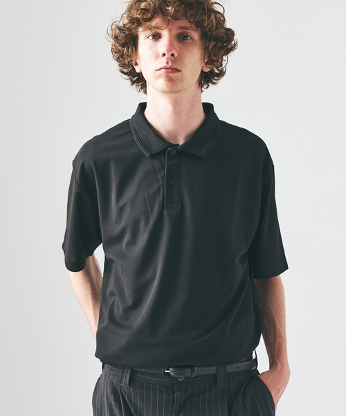 417 EDIFICE(フォーワンセブンエディフィス)の「UTILITY QUICKDRY ポロシャツ(ポロシャツ・メンズ・ネイビー/ブラック・LARGE/MEDIUM/SMALL)」の8枚目の写真