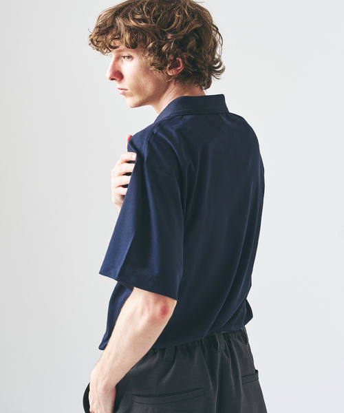 417 EDIFICE(フォーワンセブンエディフィス)の「UTILITY QUICKDRY ポロシャツ(ポロシャツ・メンズ・ネイビー/ブラック・LARGE/MEDIUM/SMALL)」の20枚目の写真