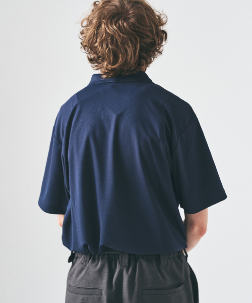 417 EDIFICE(フォーワンセブンエディフィス)の「UTILITY QUICKDRY ポロシャツ(ポロシャツ・メンズ・ネイビー/ブラック・LARGE/MEDIUM/SMALL)」の21枚目の写真