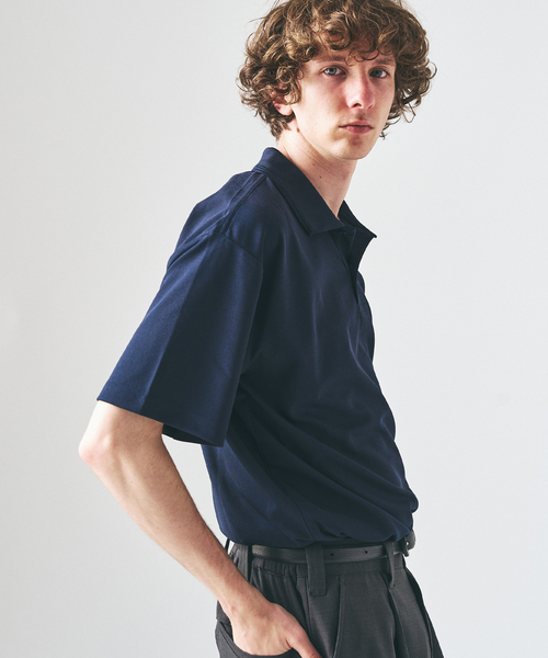 417 EDIFICE(フォーワンセブンエディフィス)の「UTILITY QUICKDRY ポロシャツ(ポロシャツ・メンズ・ネイビー/ブラック・LARGE/MEDIUM/SMALL)」の22枚目の写真
