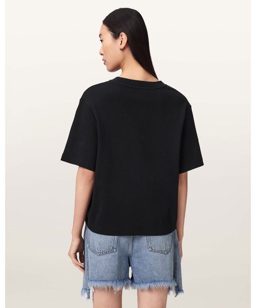 ALLSAINTS(オールセインツ)の「SOFIA LISA BOXY EMBROIDERED T-SHIRT | SOFIA LISA ボクシー 刺繍 Tシャツ(Tシャツ/カットソー・レディース・ブラック・XS/S/M)」の7枚目の写真