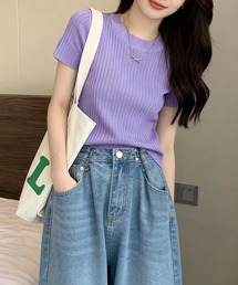 ラベンダー」に該当するレディースのTシャツ/カットソーファッション ラベンダー」に該当するレディースのTシャツ/カットソーファッション