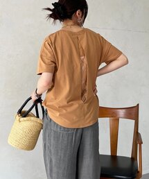 un dix cors | 麻調ジャージレースプルオーバー(Tシャツ/カットソー)