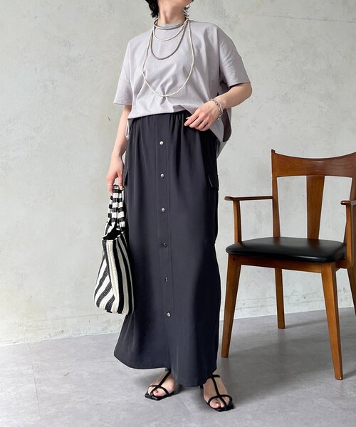 un dix cors（アンディコール）の「麻調ジャージレースプルオーバー（Tシャツ/カットソー・レディース・オフホワイト/チャコールグレー/グレイッシュベージュ/キャメル・FREE）」の5枚目の写真