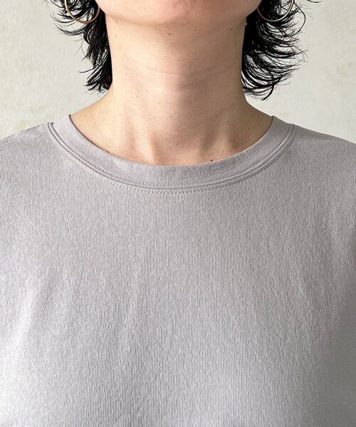 un dix cors（アンディコール）の「麻調ジャージレースプルオーバー（Tシャツ/カットソー・レディース・オフホワイト/チャコールグレー/グレイッシュベージュ/キャメル・FREE）」の10枚目の写真