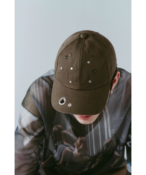 Knuth Marf（クヌースマーフ）の「studded cap（キャップ・レディース・ブラウン/ブラック・FREE）」の2枚目の写真