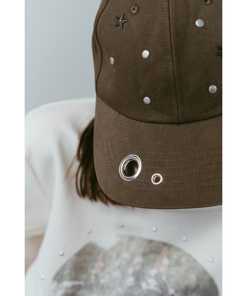 Knuth Marf（クヌースマーフ）の「studded cap（キャップ・レディース・ブラウン/ブラック・FREE）」の10枚目の写真