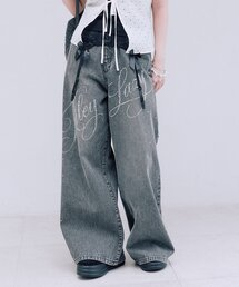 OLIVE des OLIVE | キラキラロゴデニムパンツ(その他パンツ)