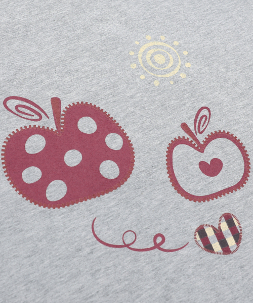 RuNaKi'Hu'(ルナキフ)の「WXT095 メラドットアプリケリンガーTシャツ (GRAY)(Tシャツ/カットソー・レディース・その他・1/2)」の5枚目の写真