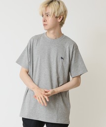 POLOCHAMPS ポロチャンプス メンズ レギュラーフィット ワンポイント刺繍ロゴクルーネックTシャツ