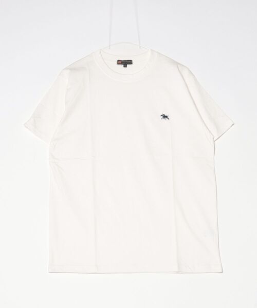 POLOCHAMPS(ポロチャンプス)の「POLOCHAMPS ポロチャンプス メンズ レギュラーフィット ワンポイント刺繍ロゴクルーネックTシャツ(Tシャツ/カットソー・メンズ・ベージュ/チャコール/オレンジ/ネイビー/ダークグリーン/杢グレー/オフホワイト/ブラック・M/XL/L)」の21枚目の写真