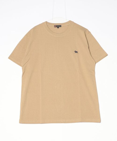 POLOCHAMPS(ポロチャンプス)の「POLOCHAMPS ポロチャンプス メンズ レギュラーフィット ワンポイント刺繍ロゴクルーネックTシャツ(Tシャツ/カットソー・メンズ・ベージュ/チャコール/オレンジ/ネイビー/ダークグリーン/杢グレー/オフホワイト/ブラック・M/XL/L)」の20枚目の写真