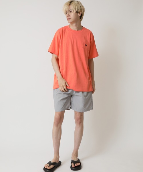 POLOCHAMPS(ポロチャンプス)の「POLOCHAMPS ポロチャンプス メンズ レギュラーフィット ワンポイント刺繍ロゴクルーネックTシャツ(Tシャツ/カットソー・メンズ・ベージュ/チャコール/オレンジ/ネイビー/ダークグリーン/杢グレー/オフホワイト/ブラック・M/XL/L)」の14枚目の写真