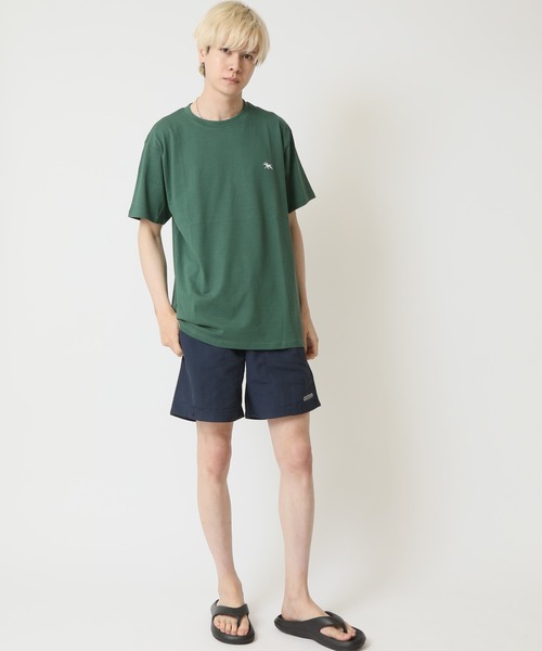 POLOCHAMPS(ポロチャンプス)の「POLOCHAMPS ポロチャンプス メンズ レギュラーフィット ワンポイント刺繍ロゴクルーネックTシャツ(Tシャツ/カットソー・メンズ・ベージュ/チャコール/オレンジ/ネイビー/ダークグリーン/杢グレー/オフホワイト/ブラック・M/XL/L)」の15枚目の写真
