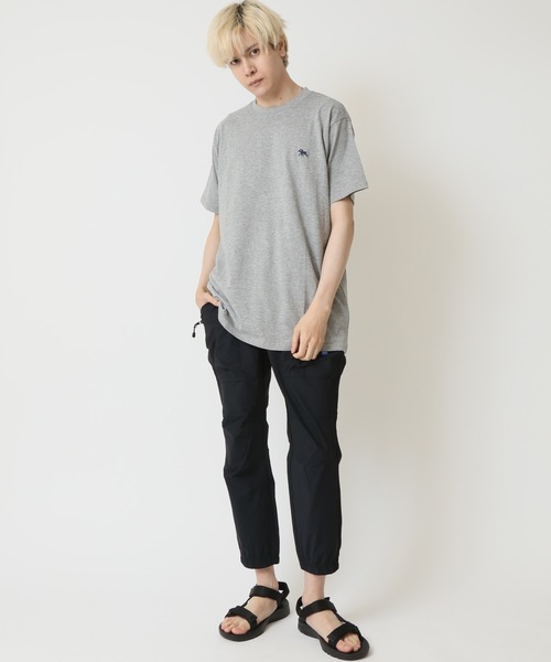 POLOCHAMPS(ポロチャンプス)の「POLOCHAMPS ポロチャンプス メンズ レギュラーフィット ワンポイント刺繍ロゴクルーネックTシャツ(Tシャツ/カットソー・メンズ・ベージュ/チャコール/オレンジ/ネイビー/ダークグリーン/杢グレー/オフホワイト/ブラック・M/XL/L)」の16枚目の写真