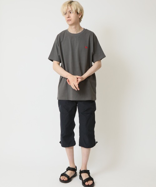 POLOCHAMPS(ポロチャンプス)の「POLOCHAMPS ポロチャンプス メンズ レギュラーフィット ワンポイント刺繍ロゴクルーネックTシャツ(Tシャツ/カットソー・メンズ・ベージュ/チャコール/オレンジ/ネイビー/ダークグリーン/杢グレー/オフホワイト/ブラック・M/XL/L)」の18枚目の写真