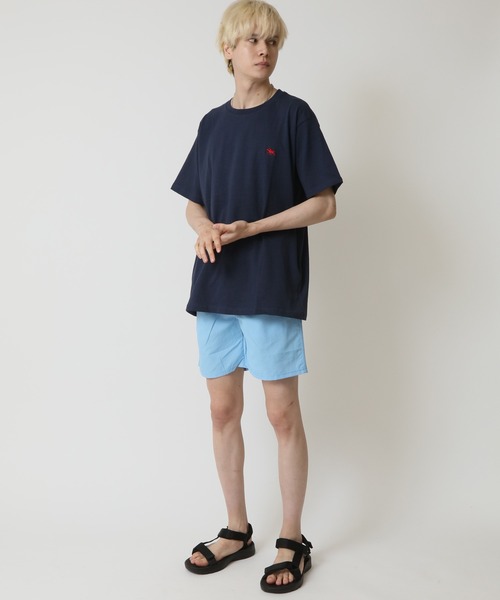 POLOCHAMPS(ポロチャンプス)の「POLOCHAMPS ポロチャンプス メンズ レギュラーフィット ワンポイント刺繍ロゴクルーネックTシャツ(Tシャツ/カットソー・メンズ・ベージュ/チャコール/オレンジ/ネイビー/ダークグリーン/杢グレー/オフホワイト/ブラック・M/XL/L)」の19枚目の写真