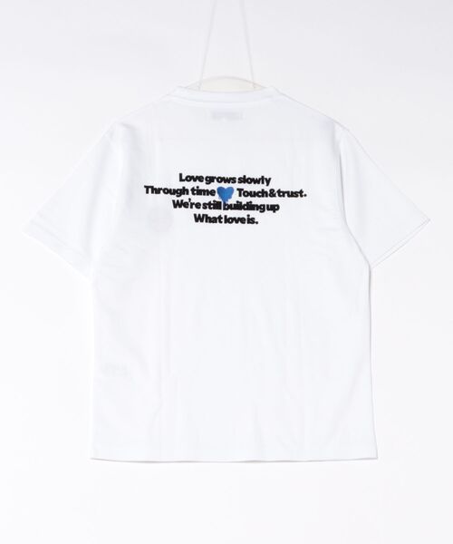 Right-on(ライトオン)の「ハートモチーフプリントTシャツ(Tシャツ/カットソー・メンズ・レッド/ホワイト/ブルー・M/L/XL/S)」の6枚目の写真