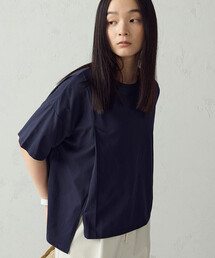 COMME CA ISM | 【抗菌防臭・接触冷感】アシンメトリーTシャツ(Tシャツ/カットソー)