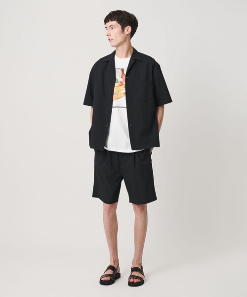 BEAUTY&YOUTH UNITED ARROWS(ビューティーアンドユースユナイテッドアローズ)の「KOMATSU PACK トロピカル 1プリーツ ショーツ ストレッチ 吸水速乾 UVカット セットアップ対応(その他パンツ・メンズ・ブラック/ベージュ/ダークグレー・S/XL/M/L)」の15枚目の写真