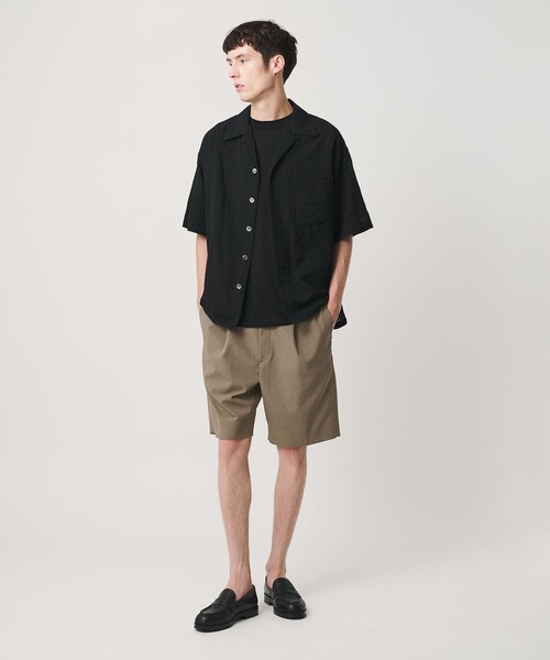 BEAUTY&YOUTH UNITED ARROWS(ビューティーアンドユースユナイテッドアローズ)の「KOMATSU PACK トロピカル 1プリーツ ショーツ ストレッチ 吸水速乾 UVカット セットアップ対応(その他パンツ・メンズ・ブラック/ベージュ/ダークグレー・S/XL/M/L)」の22枚目の写真