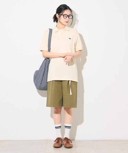 FREAK'S STORE(フリークスストア)の「LACOSTE/ラコステ L.12.12 ポロシャツ /半袖ポロ(ポロシャツ・レディース・ネイビー/ナチュラル/ブラック・3)」の4枚目の写真