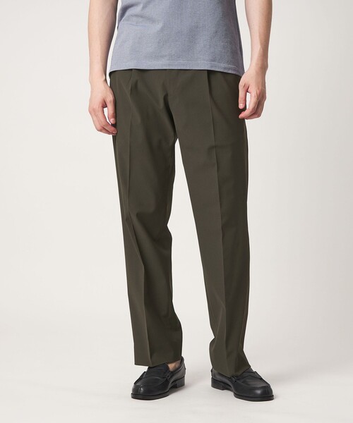 A DAY IN THE LIFE UNITED ARROWS(アデイインザライフユナイテッドアローズ)の「ハイツイスト 1プリーツ テーパードスラックス<A DAY IN THE LIFE>(スラックス・メンズ・ブラウン系/ダークグレー/ネイビー・M/L/XL)」の2枚目の写真