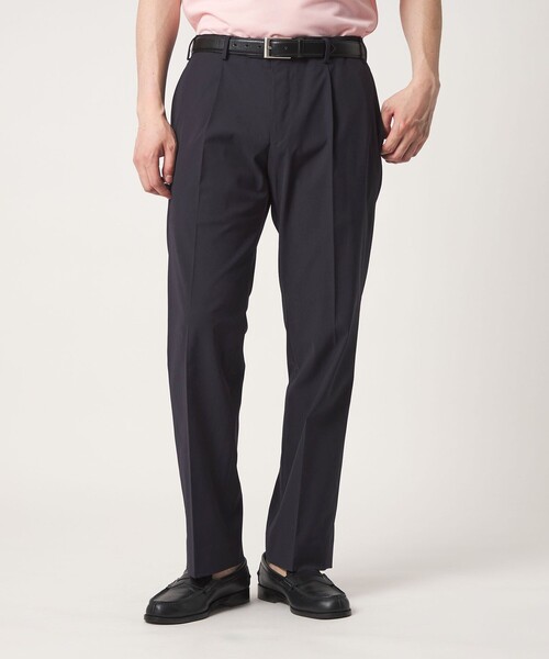 A DAY IN THE LIFE UNITED ARROWS(アデイインザライフユナイテッドアローズ)の「ハイツイスト 1プリーツ テーパードスラックス<A DAY IN THE LIFE>(スラックス・メンズ・ブラウン系/ダークグレー/ネイビー・M/L/XL)」の4枚目の写真