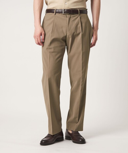 A DAY IN THE LIFE UNITED ARROWS(アデイインザライフユナイテッドアローズ)の「ハイツイスト 1プリーツ テーパードスラックス<A DAY IN THE LIFE>(スラックス・メンズ・ブラウン系/ダークグレー/ネイビー・M/L/XL)」の6枚目の写真