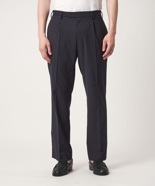 A DAY IN THE LIFE UNITED ARROWS(アデイインザライフユナイテッドアローズ)の「ハイツイスト 1プリーツ テーパードスラックス<A DAY IN THE LIFE>(スラックス・メンズ・ブラウン系/ダークグレー/ネイビー・M/L/XL)」の7枚目の写真