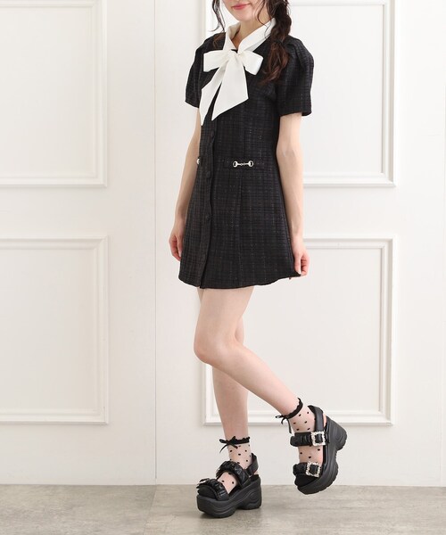 cs T&P(シーエスティーアンドピー)の「厚底キラキラパーツシャーリングサンダル(サンダル・レディース・ホワイト/ベージュ/ブラック・M/S/LL/L)」の8枚目の写真
