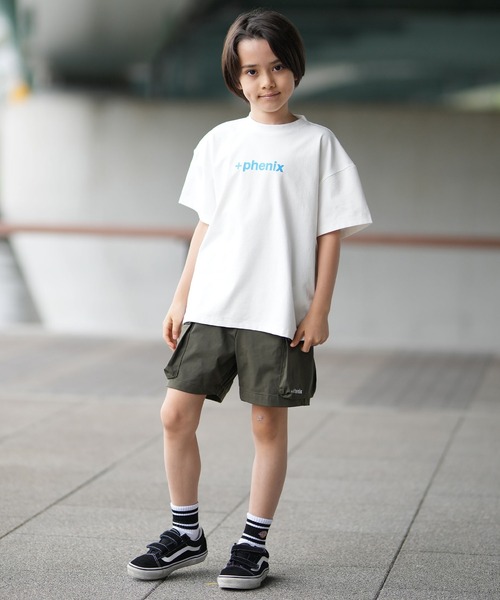 ムラサキスポーツ(ムラサキスポーツ)の「【ムラサキスポーツ別注】PHENIX/フェニックス キッズ Tシャツ 接触冷感 吸水速乾 POT-26017MS(Tシャツ/カットソー・キッズ・ホワイト/ブラック・160cm/130cm/140cm/150cm)」の7枚目の写真