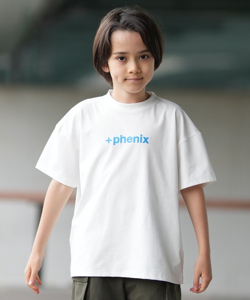 ムラサキスポーツ(ムラサキスポーツ)の「【ムラサキスポーツ別注】PHENIX/フェニックス キッズ Tシャツ 接触冷感 吸水速乾 POT-26017MS(Tシャツ/カットソー・キッズ・ホワイト/ブラック・160cm/130cm/140cm/150cm)」の5枚目の写真