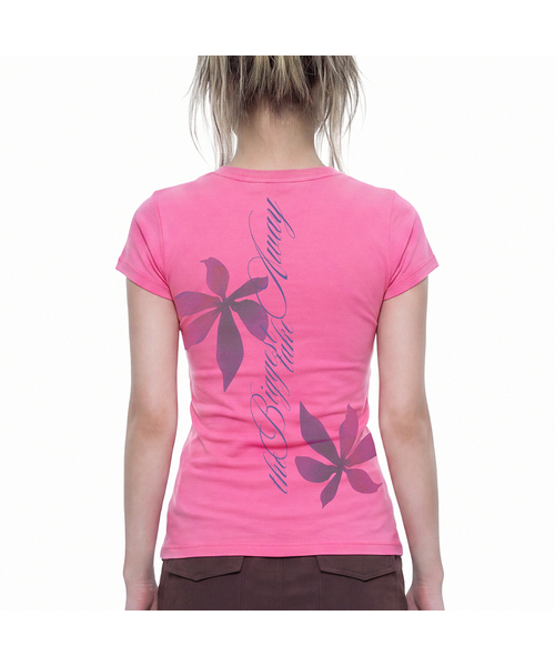 GRAVER（グレーバー）の「[ウーマン]TAKE AWAY ベイビーT_3カラー（Tシャツ/カットソー・レディース・ホワイト/PINK/ミント・ONE SIZE）」の3枚目の写真
